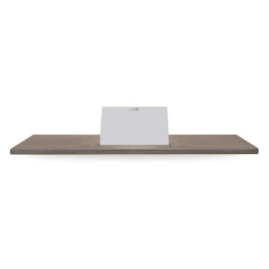 Looox Wood collection bath shelf 88cm met houder mat wit eiken mat wit wbshelf88mw