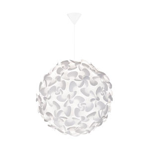 Lora Medium hanglamp white - met koordset wit - Ø 45 cm