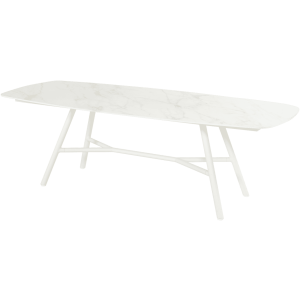 Hartman Deens Ovale Tuintafel 'Benevento' Keramiek, 240 x 110cm, kleur Wit