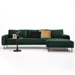 Sohome Loungebank 'Kimberley' Velvet-Groen-Rechts