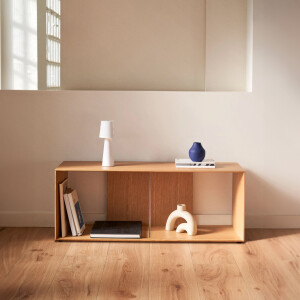 Kave Home Modulair Wandrek 'Litto' Eiken, 38 x 101cm