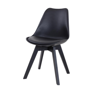 Madera eetkamerstoel zwart - zwart onderstel