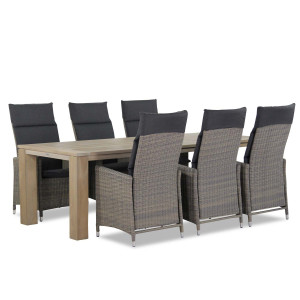 Garden Collections Madera/Brighton 240 cm dining tuinset 7-delig