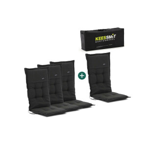 Madison tuinkussen set van 4 hoge rug - Laagste prijsgarantie!