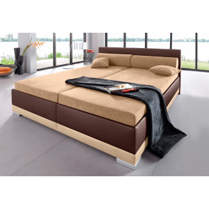 Maintal Gestoffeerd bed Imitatieleer, in 6 verschillende uitvoeringen, made in Germany