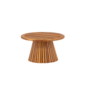 Malin houten tuin salontafel bruin - Ø 70 cm