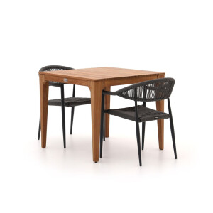 Manifesto Belpasso/Bruca 90cm dining tuinset 3-delig stapelbaar - Laagste prijsgarantie!