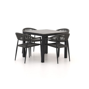 Manifesto Belpasso/Fidenza 90cm dining tuinset 5-delig stapelbaar - Laagste prijsgarantie!