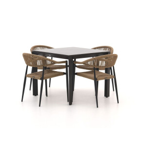 Manifesto Belpasso/Sestino 90cm dining tuinset 5-delig stapelbaar - Laagste prijsgarantie!