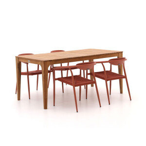Manifesto Cavone/Bruca 170cm dining tuinset 5-delig stapelbaar - Laagste prijsgarantie!