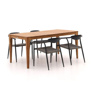 Manifesto Cavone/Bruca 170cm dining tuinset 5-delig stapelbaar - Laagste prijsgarantie!
