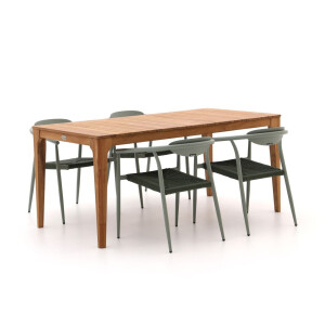 Manifesto Cavone/Bruca 170cm dining tuinset 5-delig stapelbaar - Laagste prijsgarantie!