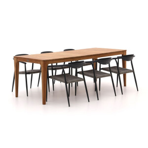 Manifesto Cavone/Bruca 220cm dining tuinset 7-delig stapelbaar - Laagste prijsgarantie!