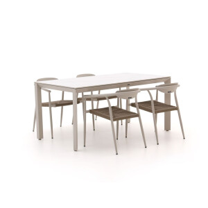 Manifesto Cavone/Sestino 160cm dining tuinset 5-delig stapelbaar - Laagste prijsgarantie!