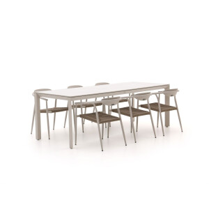 Manifesto Cavone/Sestino 220cm dining tuinset 7-delig stapelbaar - Laagste prijsgarantie!