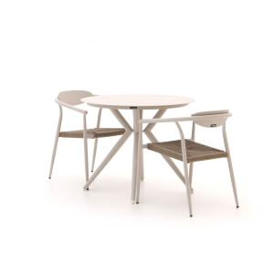 Manifesto Cavone/Sora ø 90cm dining tuinset 3-delig stapelbaar - Laagste prijsgarantie!