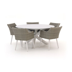 Manifesto Matese/Ferrone ø 150cm dining tuinset 6-delig - Laagste prijsgarantie!