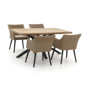 Manifesto Matese/Montorio 160cm dining tuinset 5-delig - Laagste prijsgarantie!