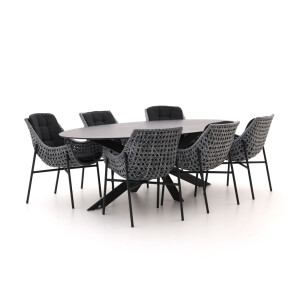 Manifesto Novara/Furato ellips 240cm dining tuinset 7-delig - Laagste prijsgarantie!