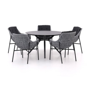 Manifesto Novara/Sora ø 127cm dining tuinset 6-delig - Laagste prijsgarantie!