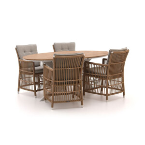 Manifesto Ortello/Fidenza ovaal 180cm dining tuinset 5-delig - Laagste prijsgarantie!