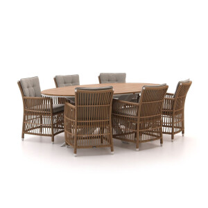 Manifesto Ortello/Fidenza ovaal 220cm dining tuinset 7-delig - Laagste prijsgarantie!