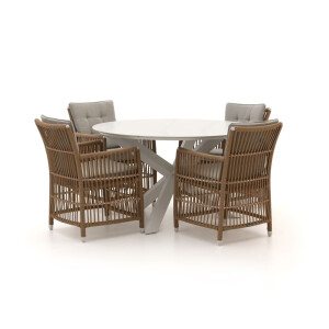 Manifesto Ortello/Lodola ø 130cm dining tuinset 5-delig - Laagste prijsgarantie!