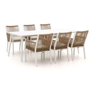 Manifesto Rivola/Sora 220cm dining tuinset 7-delig - Laagste prijsgarantie!