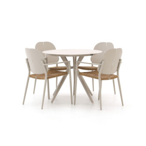 Manifesto Talvullia/Sora ø90cm dining tuinset 5-delig stapelbaar - Laagste prijsgarantie!