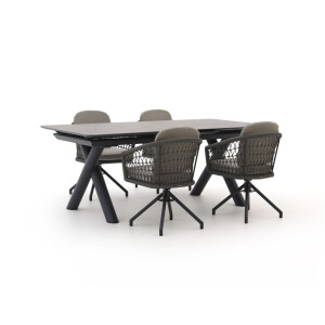 Manifesto Tolmezzo/Citadella 200/260cm dining tuinset 5-delig draaibaar uitschuifbaar - Laagste prijsgarantie!
