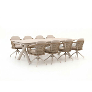 Manifesto Tolmezzo/Citadella 280/340cm dining tuinset 9-delig draaibaar uitschuifbaar - Laagste prijsgarantie!