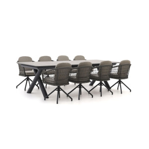 Manifesto Tolmezzo/Citadella 280/340cm dining tuinset 9-delig draaibaar uitschuifbaar - Laagste prijsgarantie!