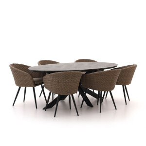 Manifesto Veruno/Fidenza ovaal 220cm dining tuinset 7-delig - Laagste prijsgarantie!