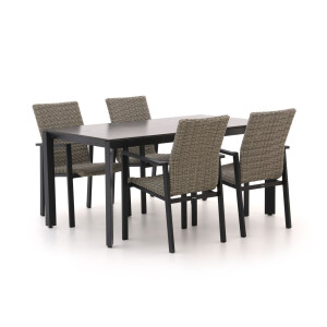 Manifesto Villongo/Sestino 160cm dining tuinset 5-delig stapelbaar - Laagste prijsgarantie!