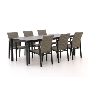 Manifesto Villongo/Sestino 220cm dining tuinset 7-delig stapelbaar - Laagste prijsgarantie!