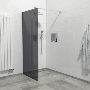 Marenza Bellini Inloopdouche - 90x200cm - rookglas - chroom WR90-C/S