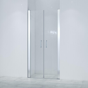 Marenza Neptune Pendeldeur - 90x200cm - 6mm veiligheidsglas - anti kalk - chroom SKII622SALOON-90