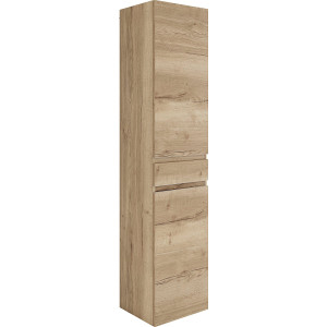 MARLIN Hoge kast 3500maxus 40 cm breed, soft-closefunctie, badkamermeubel, voorgemonteerd