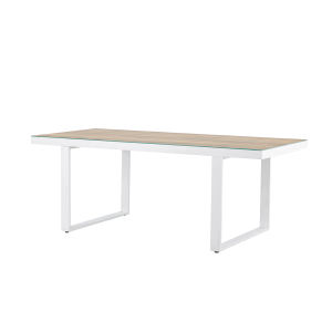 Mathijs aluminium tuintafel wit - 200 x 90 cm