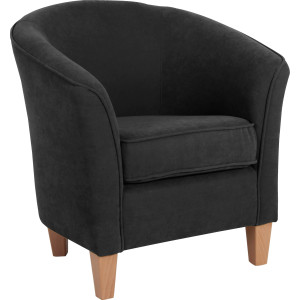 Max Winzer Cocktailfauteuil Luisa in rond model, met houten poten