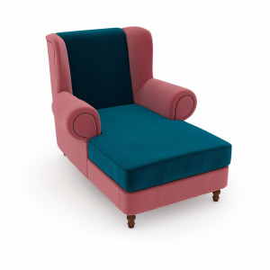 Max Winzer Oorfauteuil MADELEINE Fluweelvelours bekleding in vele kleurcombinaties (set)