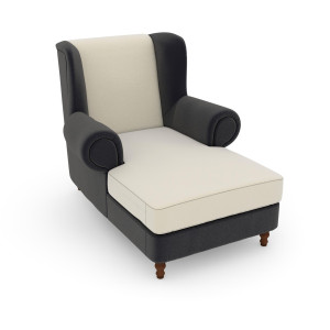 Max Winzer Oorfauteuil MADELEINE Fluweelvelours bekleding in vele kleurcombinaties (set)