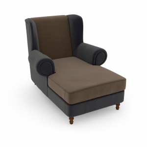 Max Winzer Oorfauteuil MADELEINE Fluweelvelours bekleding in vele kleurcombinaties (set)