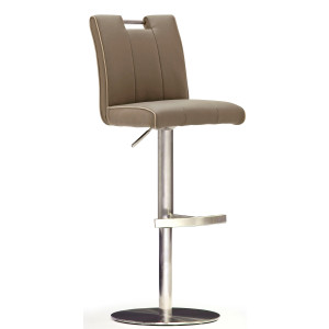 MCA furniture Bistrostoel BARBECOOL met rugleuning, ronde voetplaat, 360° draaibaar, zithoogte van 55-80 cm