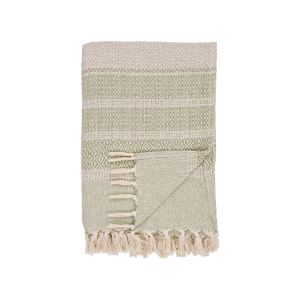 Melissa plaid groen/beige - 180 x 130 cm