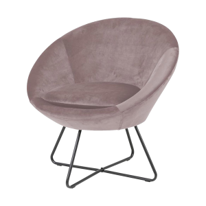 Merel velvet fauteuil roze