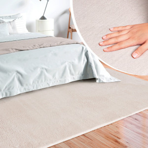 merinos Vloerkleed Loft 37, vloerkleed van imitatiebont zacht en knus, bont gevoel, anti-slip onderkant,