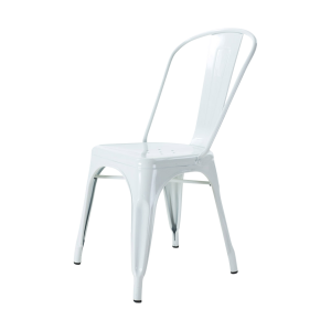 Metalen eetkamerstoel wit