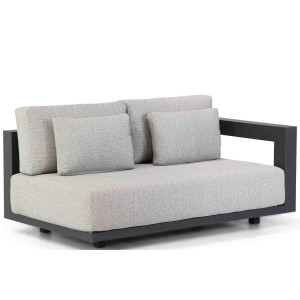 Metropolitan 2.5 seater bench left arm with 5 cushions