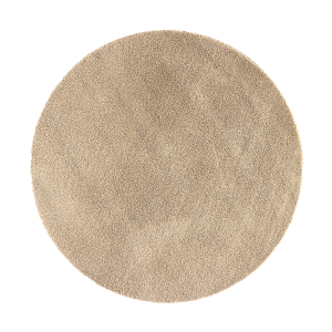 Metta rond vloerkleed teddystof beige - Ø 200 cm